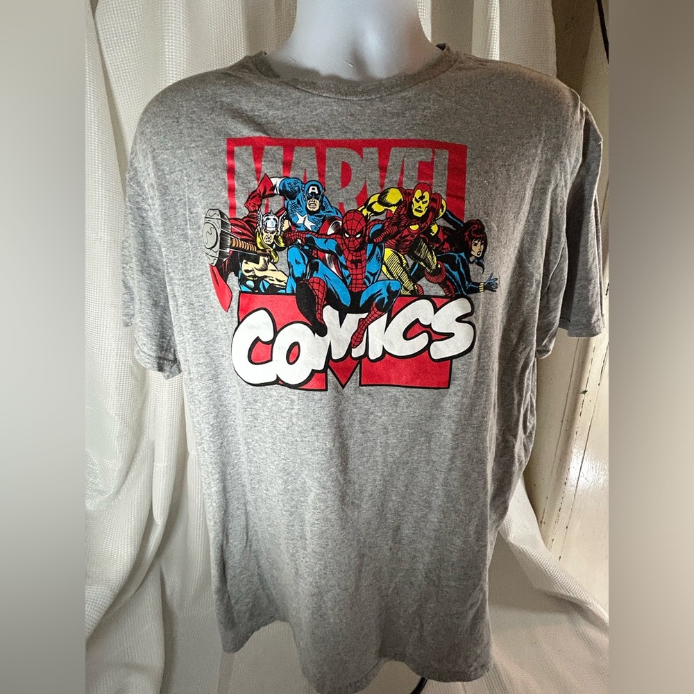 Marvel, comic superheroes light gray T-shirt